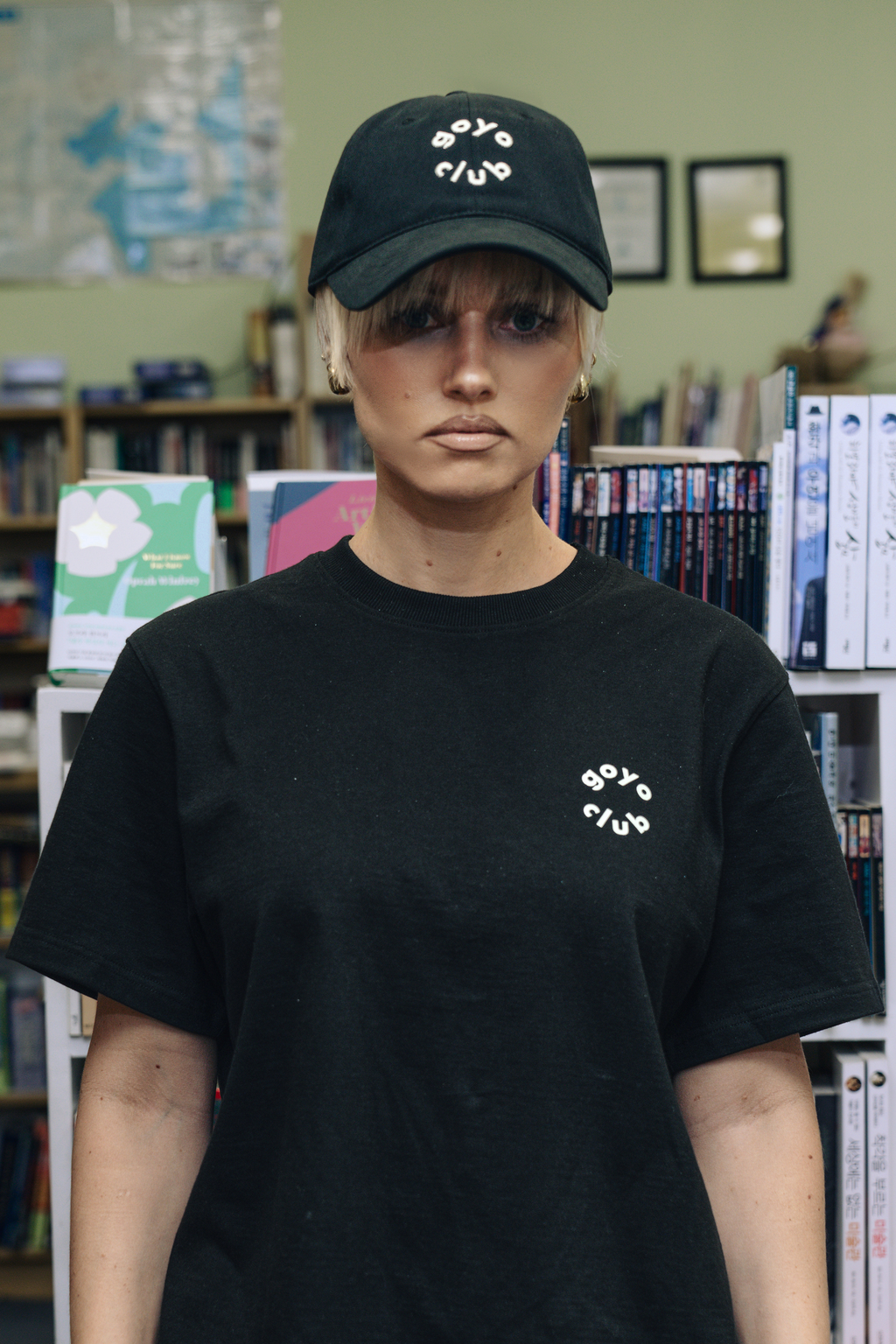 GOYO CLUB LOGO CAP - BLACK 001