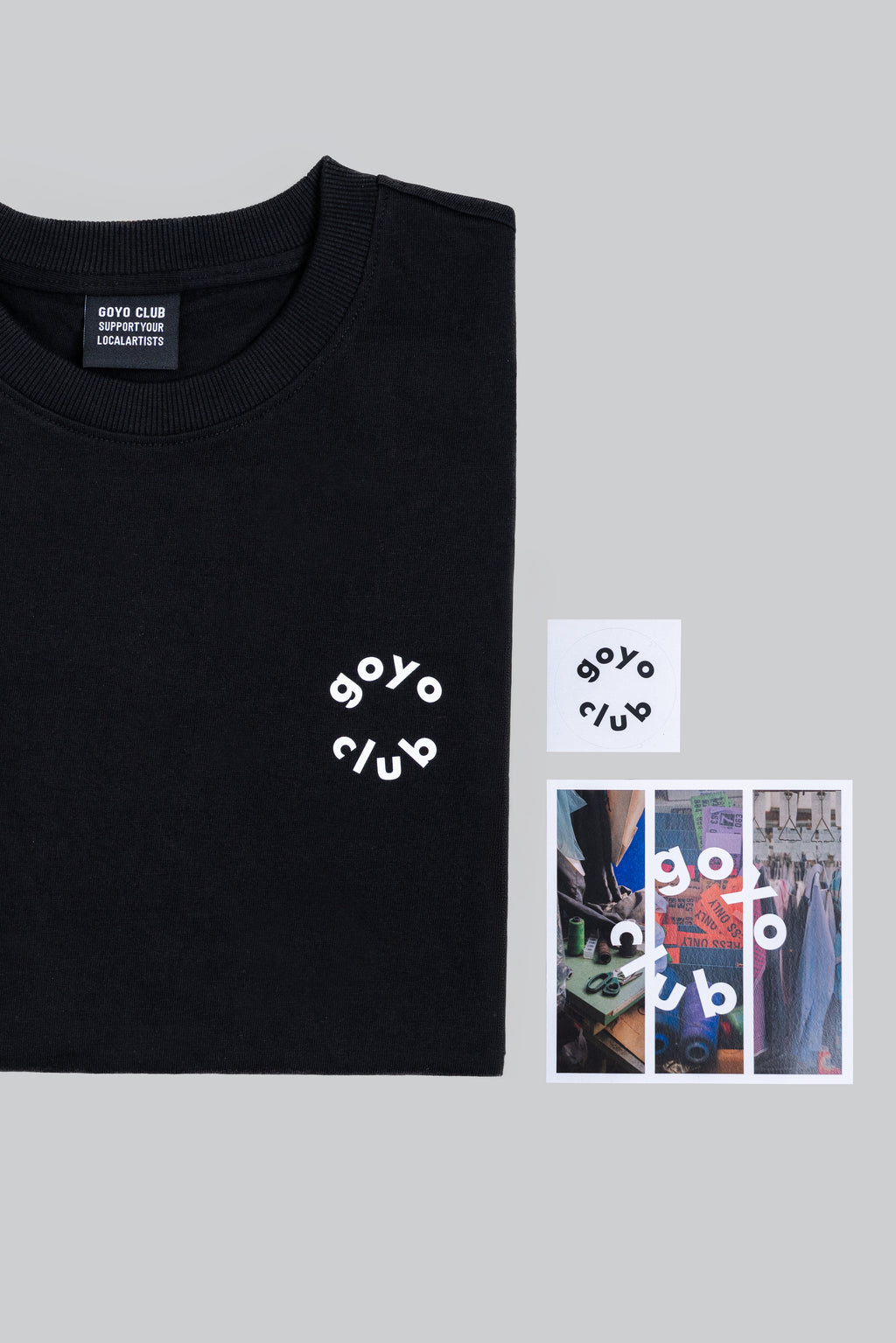 goyo club LOGO T SHIRTS 001 - BLACK